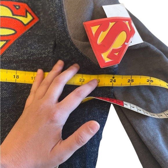 Navy Superman button up sweater - Picture 4 of 4